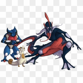 Pokemon Fusion Commission - Pokemon Fusion Greninja, HD Png Download - ash greninja png