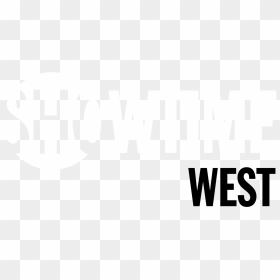 Showtime West Logo Black And White - Sign, HD Png Download - showtime logo png