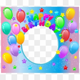 Happy Birthday Frame Png Transparent Image - Happy Birthday Pic Hd Frame, Png Download - happy birthday photo frame png