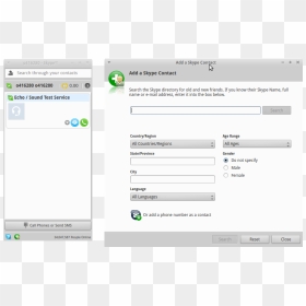 Screenshot, HD Png Download - skype icon png