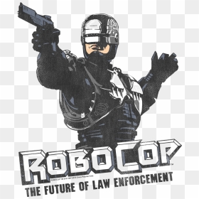 Robocop Future Of Law Men"s Slim Fit T-shirt - Robocop, HD Png Download - robocop png