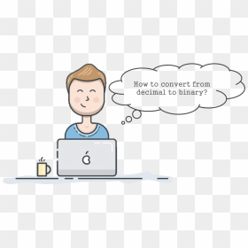 Comic Decimal To Binary - Html Beautifier, HD Png Download - binary png