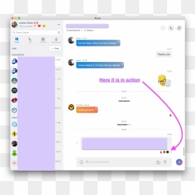 Screenshot, HD Png Download - skype icon png