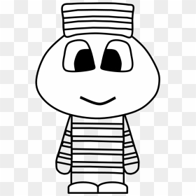 Prisoner, Uniform, Big Eyes, Cartoon Person, Black - Prisoner Png, Transparent Png - prisoner png