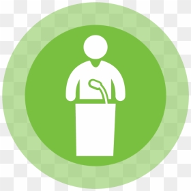 Podium Talk Icon - Awareness Session Icon, HD Png Download - talk png