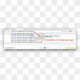 Wonky Font Size Makes Chrome Silly, HD Png Download - google search bar png