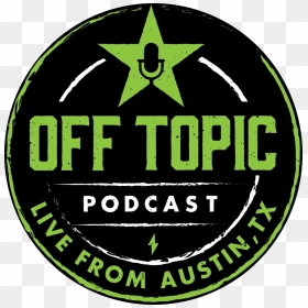 Download Off Topic Podcast Logo Black - Circle, HD Png Download - podcast png