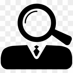 Magnifying Lens As Head Of Business Professional - Business Professional Png Logo, Transparent Png - magnifying lens png