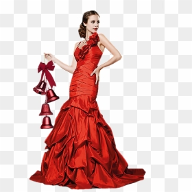 La Belle Robe Rouge De La Femme - Gown, HD Png Download - robe png