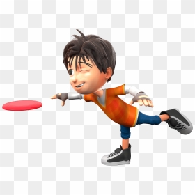 Disc Golfer Cartoon, HD Png Download - disc golf basket png