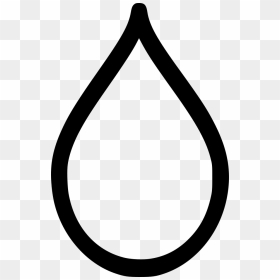Water Drop Blood - Rain Drop Black And White Clipart, HD Png Download - blood drop icon png