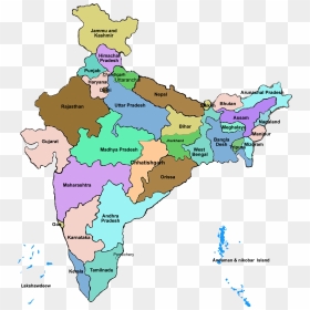 Full India Map - Jaipur In India Map, HD Png Download - india map png image