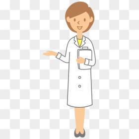Medical Clipart Female Doctor - Doctor Pointing Cartoon Left, HD Png Download - medical doctor png