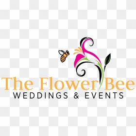 The Flower Bee Weddings And Events - Flower Bee Logo Png, Transparent Png - flowers logo png