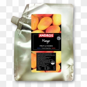 F122552 Andros Mango Fruit Chunks Doypack 1kg - Andros Fruit & Chunk Base, HD Png Download - mango fruit png