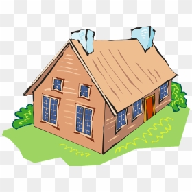 House With Two Chimneys, HD Png Download - bushes vector png