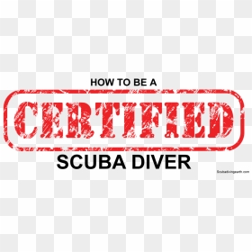 How Do You Get Certified To Scuba Dive - Graphic Design, HD Png Download - scuba diver png