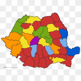 Romania-counties Map - Romania Map County Png, Transparent Png - map image png