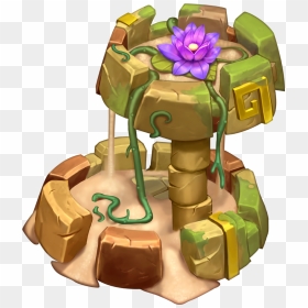 My Singing Monsters Wiki - Party Island Decorations Msm Dof 50% Off, HD Png Download - fountain top view png