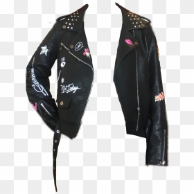 #black #leather #jacket #leatherjacket #pins #cool - Jacket Png For Picsart, Transparent Png - stylish editor png