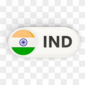 India Transparent Button - Round Indian Flag Icon Png, Png Download - india flag icon png