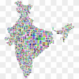 Line,symmetry,map - India Map Cilip Art, HD Png Download - india map png image
