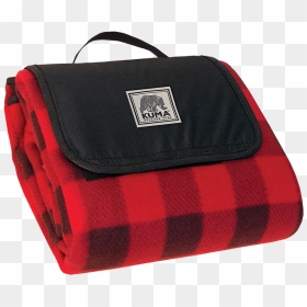 This Kuma Fleece Picnic Blanket Has A 100% Coated Polyester - Handbag, HD Png Download - picnic blanket png