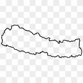 Map Of Nepal - Clipart Of Nepal In Black And White, HD Png Download - map image png