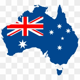 Australia Flag Map Png, Transparent Png - map image png
