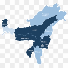 Inner Line Permit Ilp, HD Png Download - india map png image