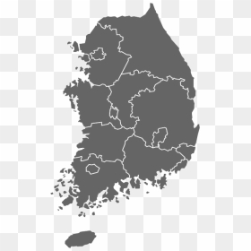 Republic Of Korea - Map Simple South Korea, HD Png Download - map image png