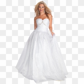 White Frock For Kids Long, HD Png Download - robe png