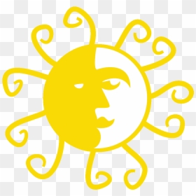Moon And Sun Clipart - 色相 环, HD Png Download - sun clipart for kids png