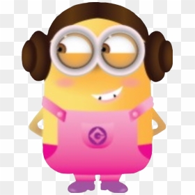 Iloveminions Girl Pink Sticker - Minion Pink Png, Transparent Png - girl png for picsart