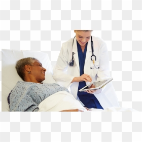 Nurse Anesthetist Talking To A Patient, HD Png Download - medical doctor png