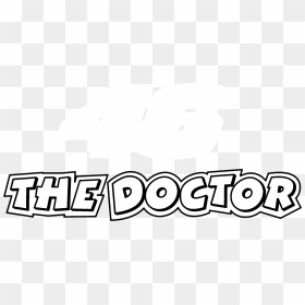 46 The Doctor Logo Black And White - 46 The Doctor, HD Png Download - doctor symbol 3d png
