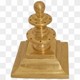 Pure Brass Agarbatti Stand For Pooja Room, 4 X 4 Inch, - Agarbatti Stand Brass, HD Png Download - kuthu vilakku fire png