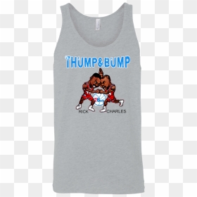 Retro Mahorn & Barkley Thump And Bump Inspired Unisex - Active Tank, HD Png Download - charles barkley png