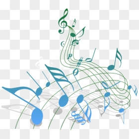 Transparent Colorful Musical Notes Png - Blue And Green Music Notes, Png Download - colourful music notes png