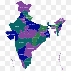 Download India Map Printable, HD Png Download - india map png image