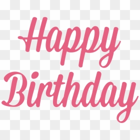 Transparent First Birthday Png - Happy Birthday Image Svg, Png Download - 1st birthday png pink