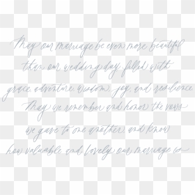 Handwriting, HD Png Download - wedding love quotes png
