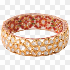 Colour Polki Bangle Png, Transparent Png - ladies fancy bangles png