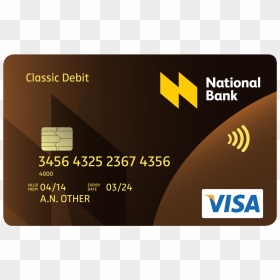 Download Atm Card Png Clipart - National Bank Visa Card, Transparent Png - card design png