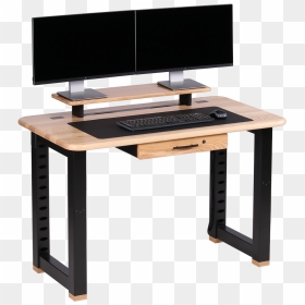 Transparent Computer Table Clipart - Computer Desk Transparent Background, HD Png Download - computer table png