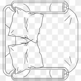 Couch, HD Png Download - human top view png
