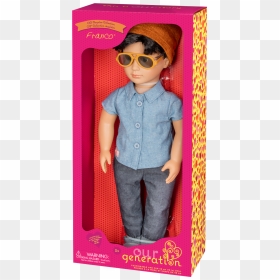 Franco Regular 18-inch Boy Doll In Packaging - Our Generation Boy Doll Franco, HD Png Download - hair style boys png