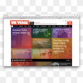 The Verge Homepage Is Simple, Uncluttered, And Easy - Verge Homepage, HD Png Download - homepage imvu png