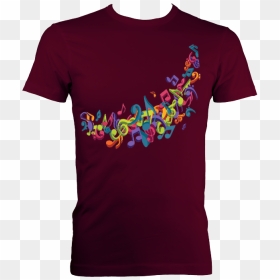 Gracom Camisa, HD Png Download - colourful music notes png