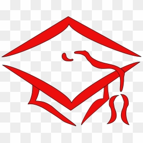 Collection Of Congratulations Graduate Cliparts - Red Graduation Hat Clip Art, HD Png Download - birthday caps png